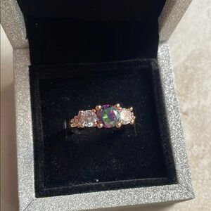 🌹 FREE w/purchase mystic Topaz rose gold  Ring